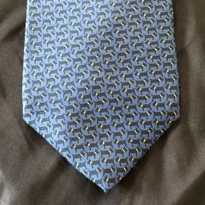 Vintage STRUCTURE Scotty Scottie Dog Pattern Tie